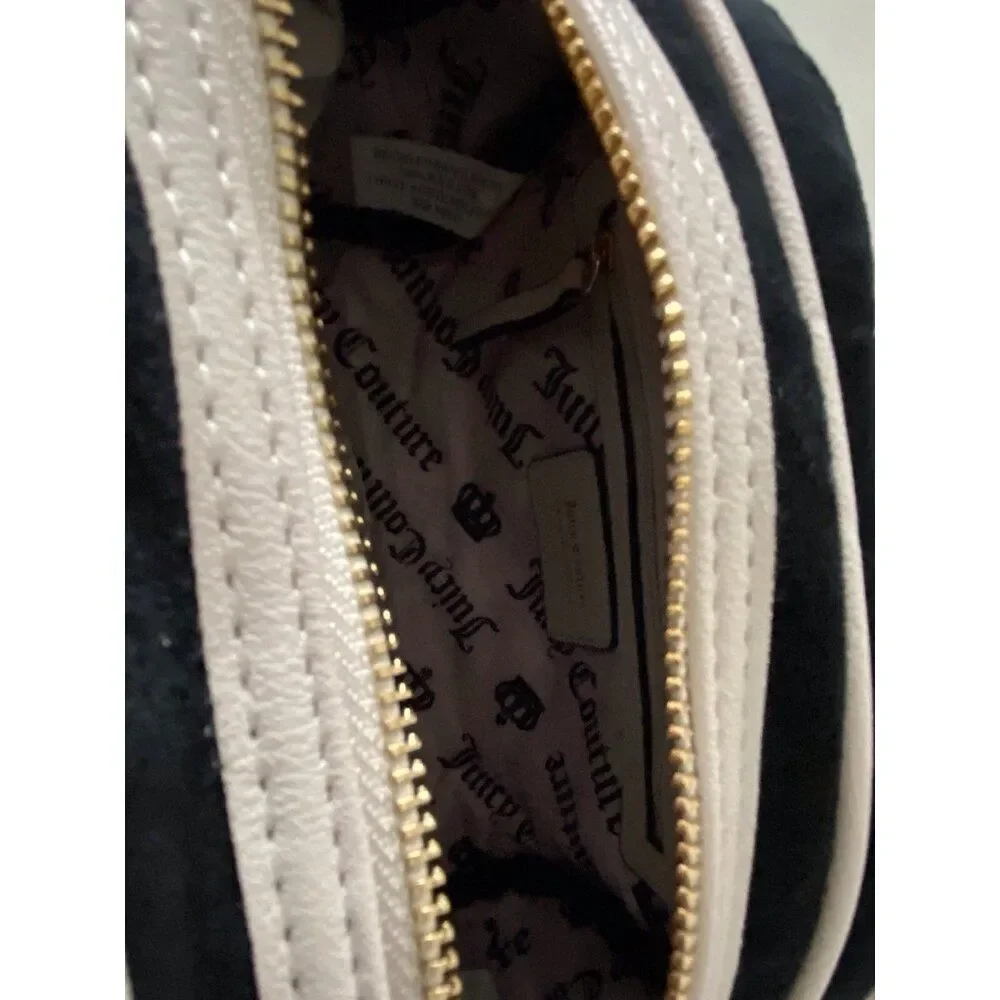 Juicy Couture Classic Scottie Dogs Satchel Crossbody Liquorice Crystal Card Case